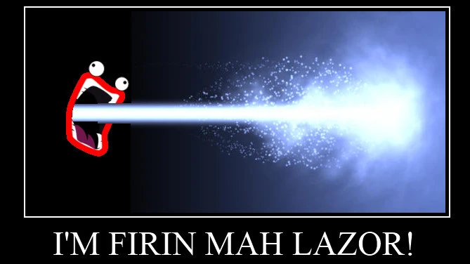 NANANANANA LAS-MAN! Kyro's las-shredder!