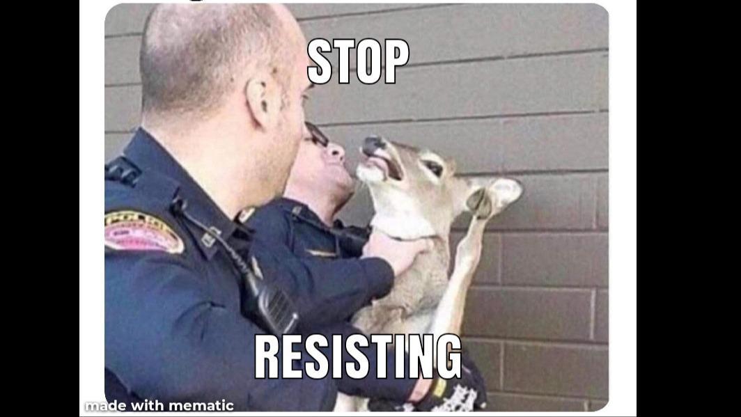 STOP RESISTING!!!