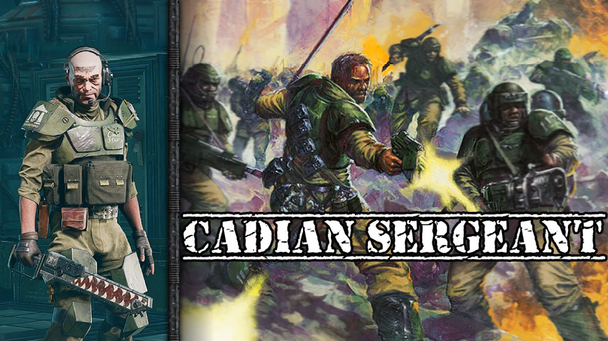 LORETIDE - Veteran - Cadian Sergeant - Mk II Laspistol + Mk XIIIg Chainsword