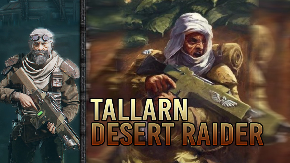 LORETIDE - Veteran - Tallarn Desert Raider - MG IV Lasgun + Mk VII Combat Sword