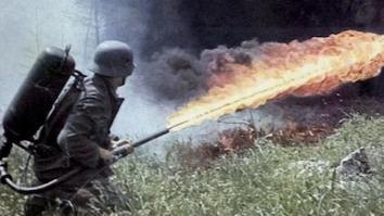 Hans with Flammenwerfer