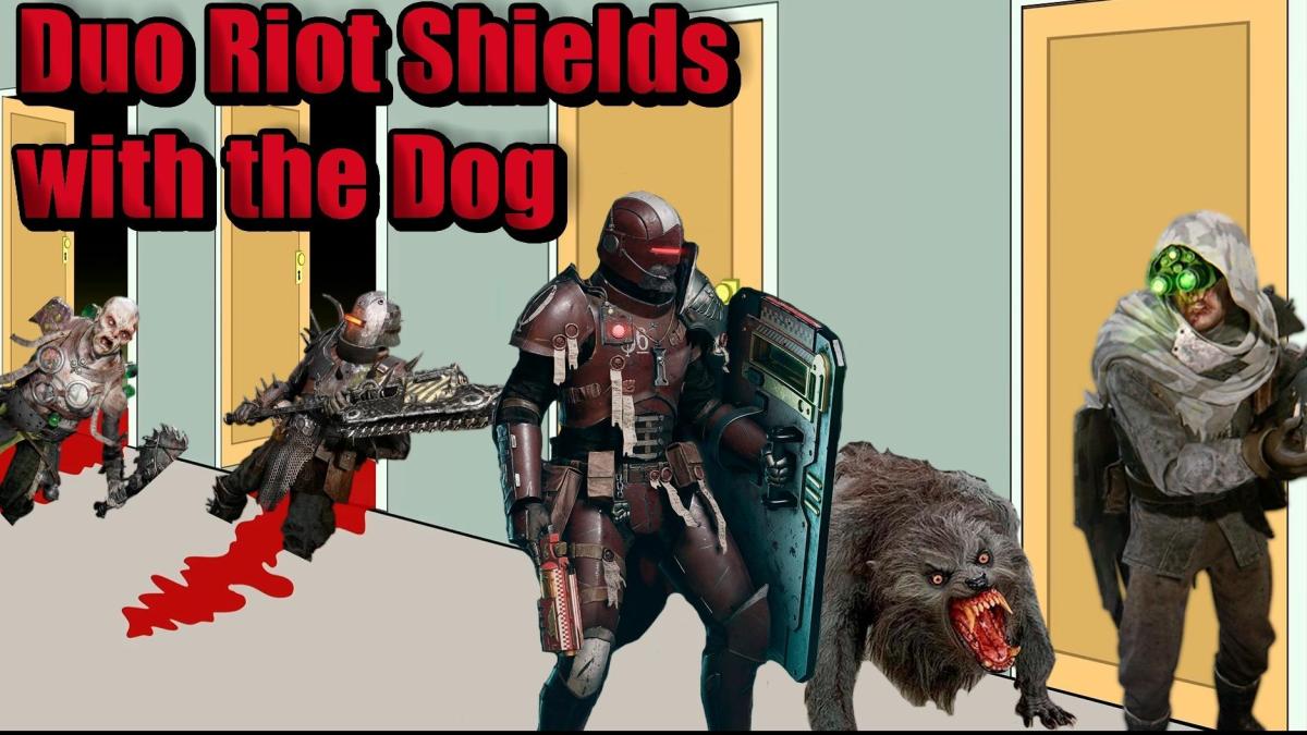 Duo Riot Shields and the Dog