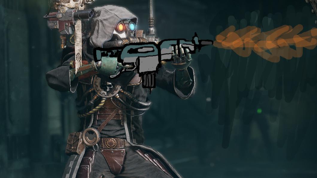 funny skitarii infantery autogun