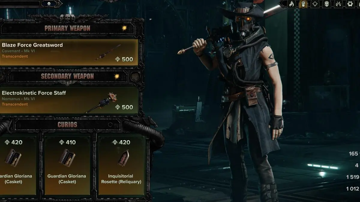 H40 melee psyker build with greatsword and staff