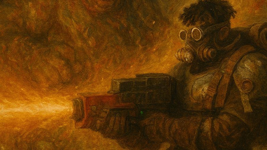 Nekrós Pyr (Veteran Debuffer/Statuses -  Flame Recon Lasgun & Chainsword)