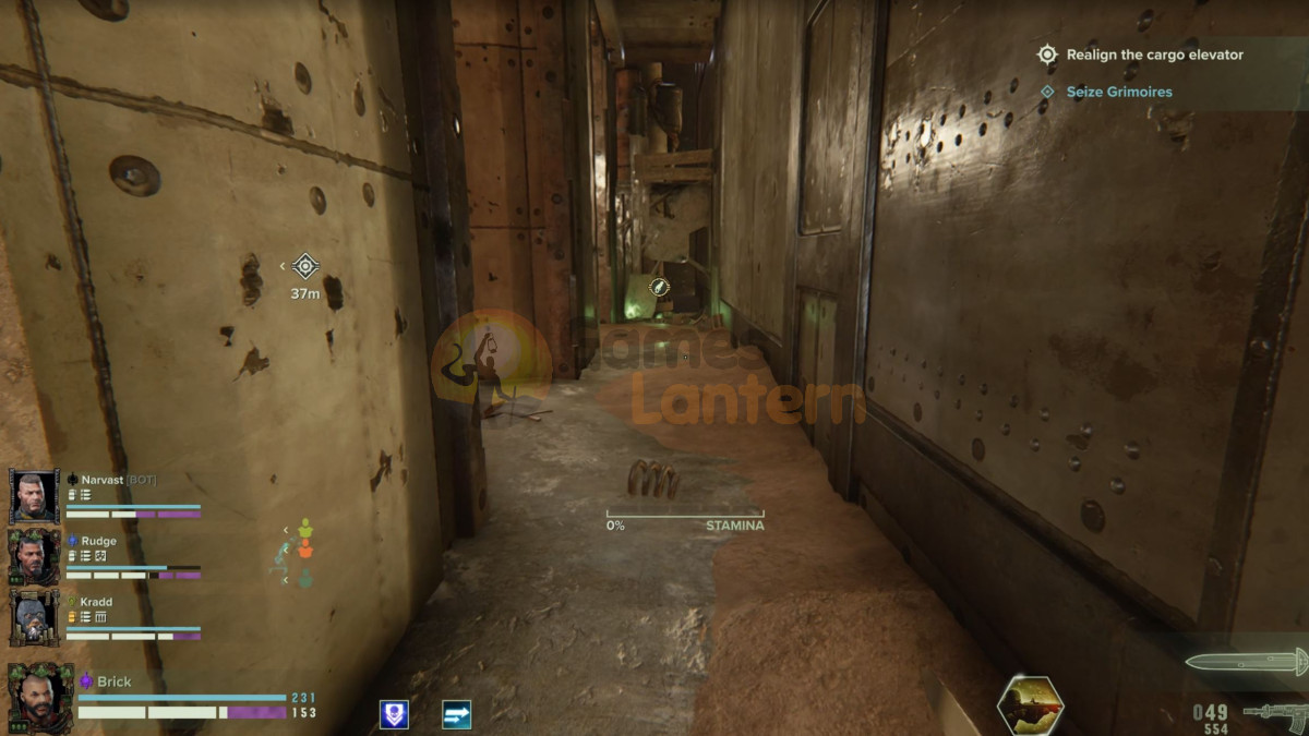 Grimoire can spawn in the corner close to the debriss