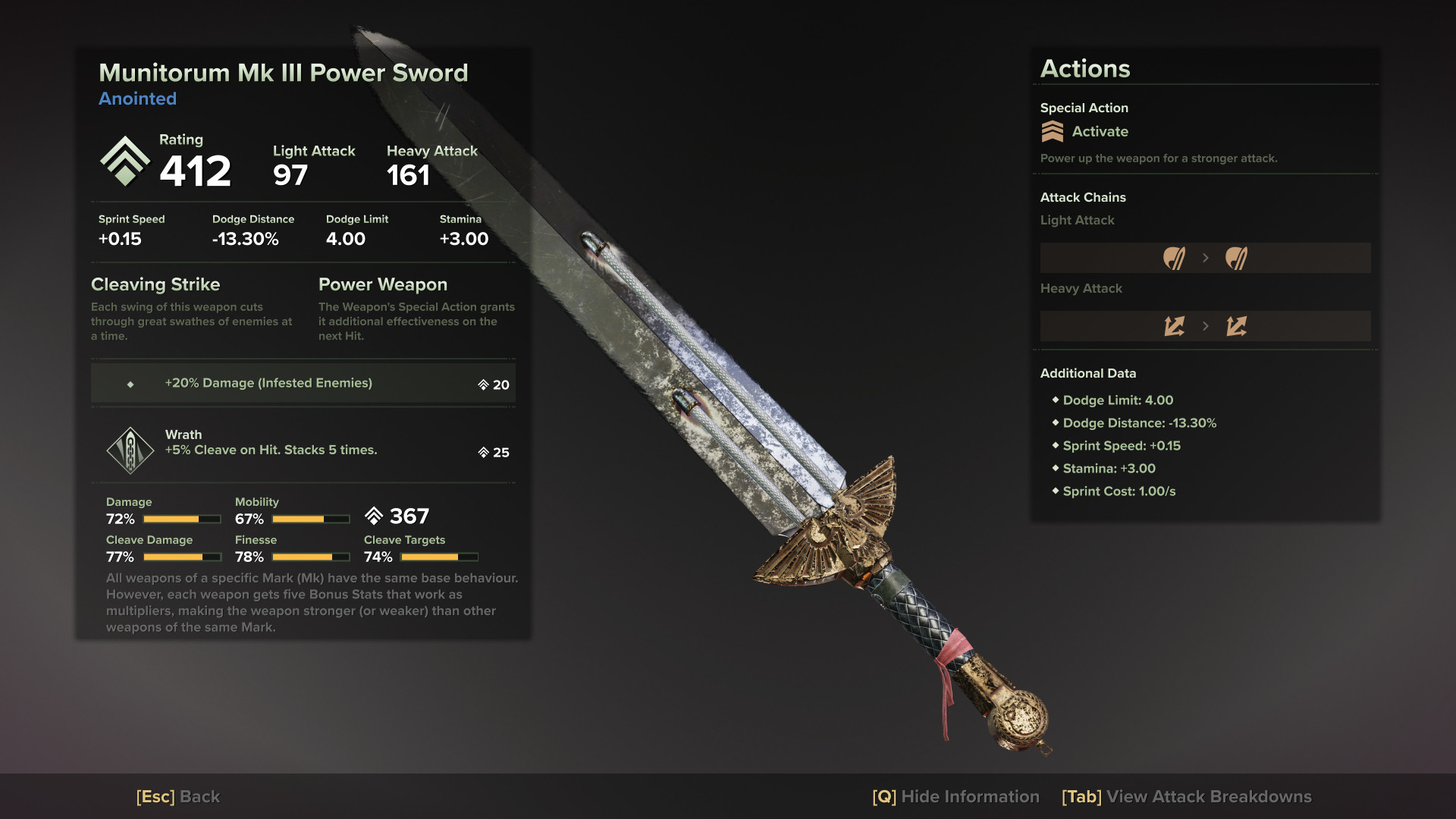 Munitorum MK III Power Sword