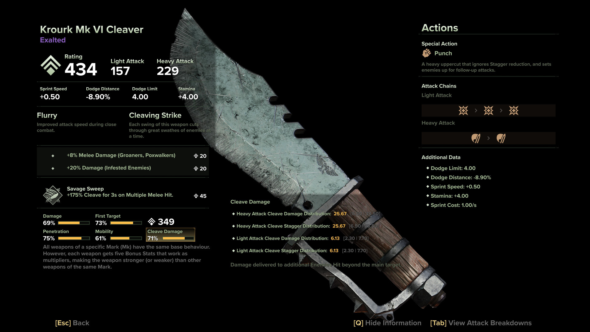 Krourk Mk VI Cleaver Darktide WH40k Games Lantern